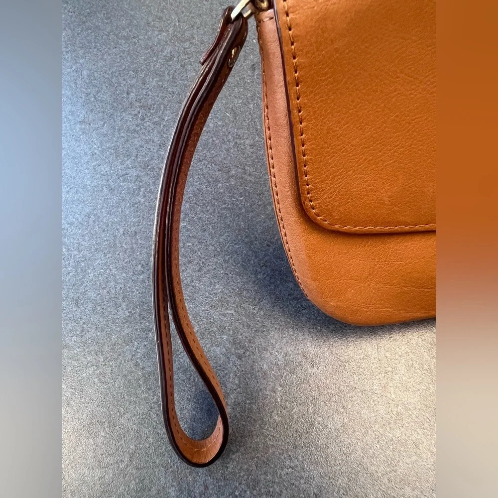 Kate Spade leather clutch with strap